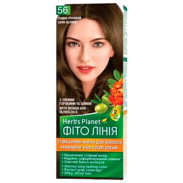 Краска для волос Fito Linia 1083609 Код цвета: 56, 144 мл photo 1 Краска для волос Fito Linia 1083609 Код цвета: 56, 144 мл photo 1
