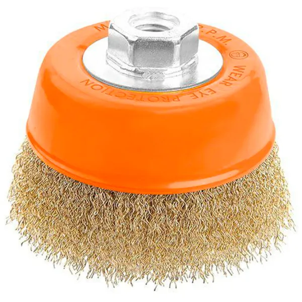 Чашечная щетка из гофрированной проволоки Wokin 770005 125 мм photo 1