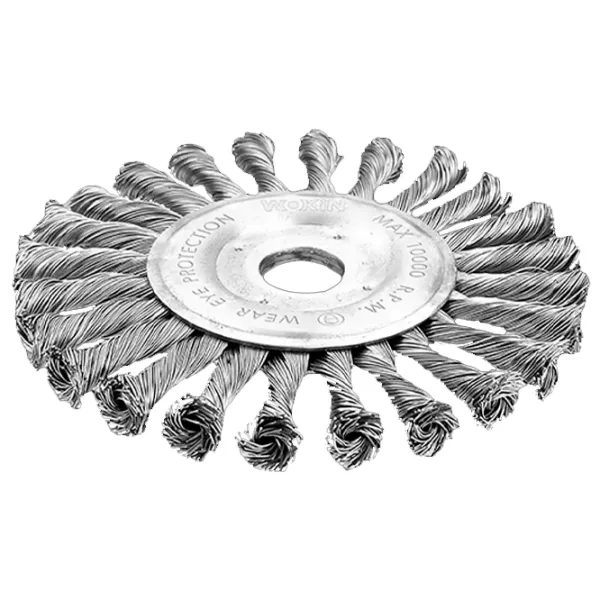 Дисковая щетка из витой проволоки Wokin 770606 150 мм photo 1 Дисковая щетка из витой проволоки Wokin 770606 150 мм photo 1