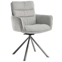 Fotoliu de birou DecoPrim Maison Catifea/ Gray