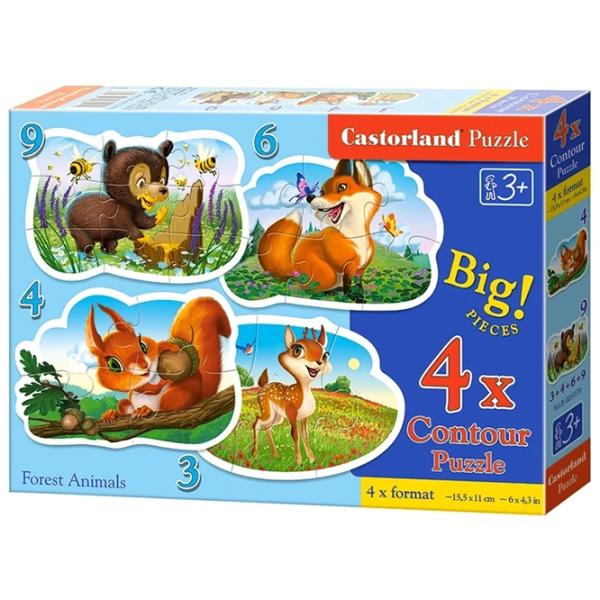 Set de puzzle-uri Castorland Animals of Africa 3+/ Numărul de piese: 22 photo 1