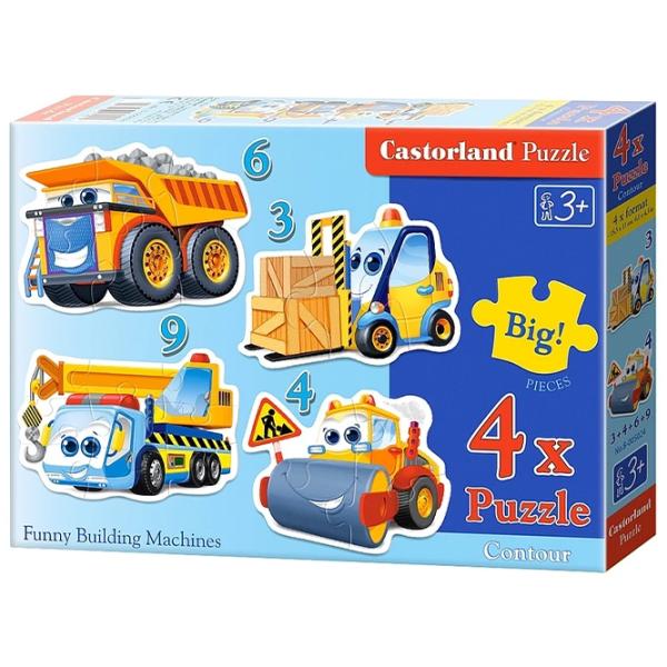 Набор пазлов Castorland Funny Building Machines 3+/ Количество деталей: 22 photo 1