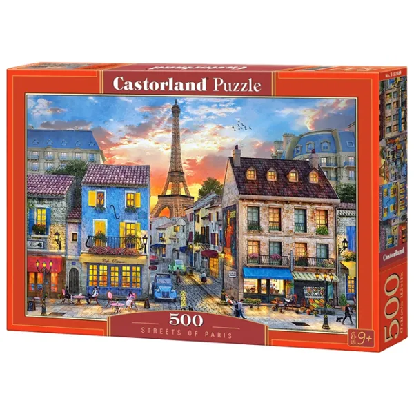 Пазл 2D Castorland 500 Streets of Paris 9+/ Количество деталей: 500 photo 1