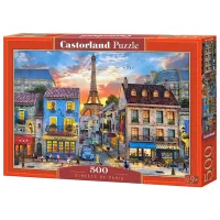 Puzzle 2D Castorland 500 Streets of Paris 9+/ Numărul de piese: 500
