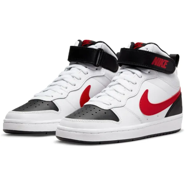 Ghete pentru băieți Nike Court Borough Mid 2 Gs Demisezon/ White photo 1
