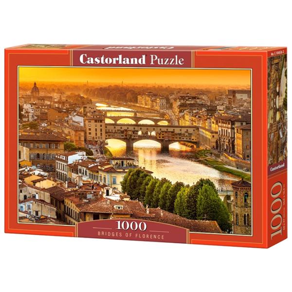 Пазл 2D Castorland 1000 Bridges of Florence 9+/ Количество деталей: 1000 photo 1