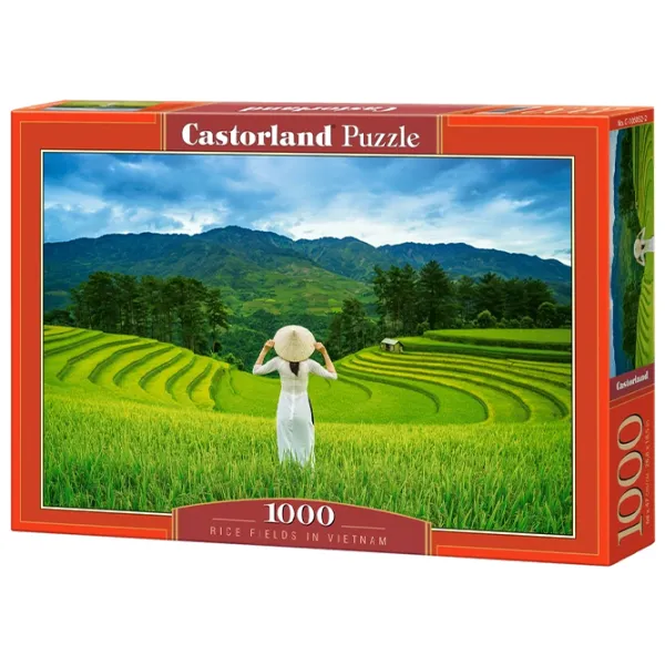 Пазл 2D Castorland 1000 Rice Fields in Vietnam 9+/ Количество деталей: 1000 photo 1