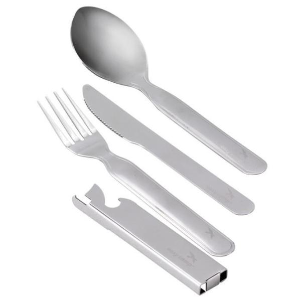 Кемпинговые столовые приборы Easy Camp Travel Cutlery Deluxe 4/ Нержавеющая сталь photo 1 Кемпинговые столовые приборы Easy Camp Travel Cutlery Deluxe 4/ Нержавеющая сталь photo 1