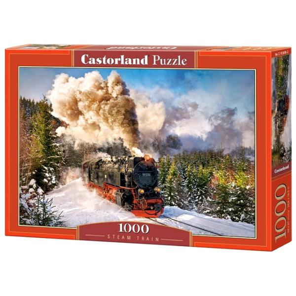 Пазл 2D Castorland 1000 Steam Train 9+/ Количество деталей: 1000 photo 1