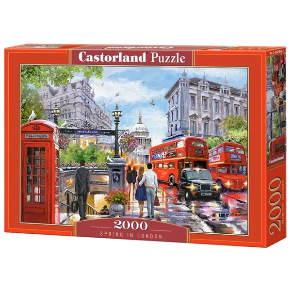 Puzzle 2D Castorland 2000 Spring in London 9+/ Numărul de piese: 2000 photo 1