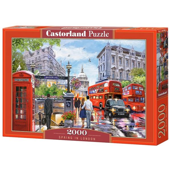 Puzzle 2D Castorland 2000 Spring in London 9+/ Numărul de piese: 2000 photo 1