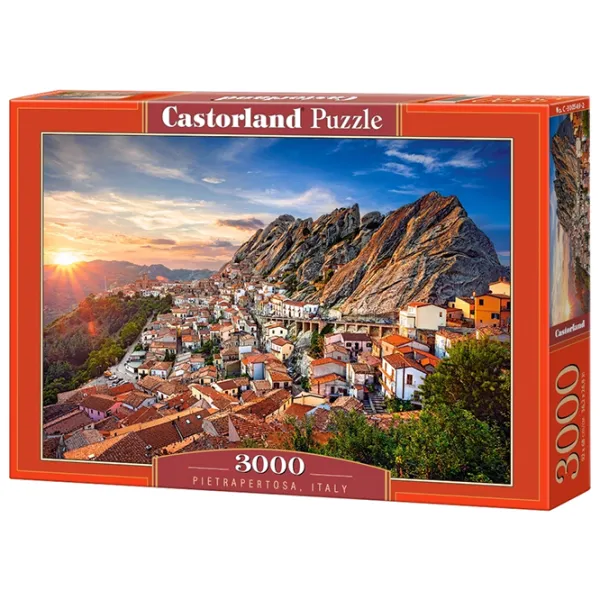 Puzzle 2D Castorland 3000 Pietrapertosa, Italy 9+/ Numărul de piese: 3000 photo 1