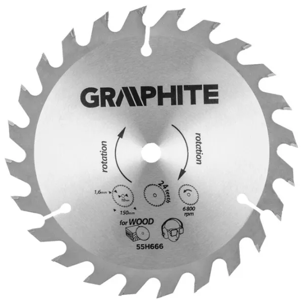 Циркулярный диск Graphite 55H666  photo 1 Циркулярный диск Graphite 55H666  photo 1