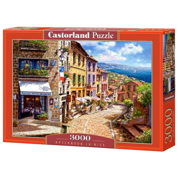 Puzzle 2D Castorland 3000 Afternoon in Nice 9+/ Numărul de piese: 3000 photo 1