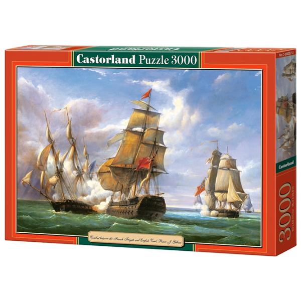 Puzzle 2D Castorland 3000 Sea Combat 9+/ Numărul de piese: 3000 photo 1