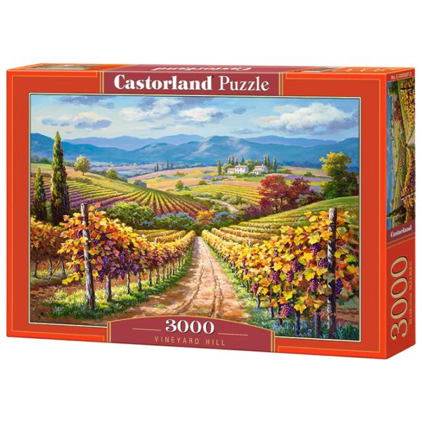 Puzzle 2D Castorland 3000 Vineyard Hill 9+/ Numărul de piese: 3000 photo 1