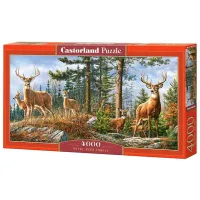 Puzzle 2D Castorland 4000 Royal Deer Family 9+/ Numărul de piese: 4000