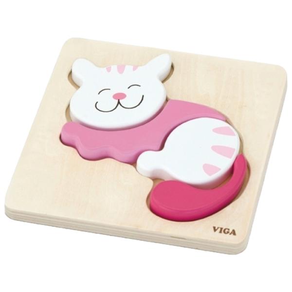 Puzzle VIGA Кот 1.5+/ Количество деталей: 4 photo 1