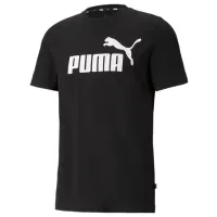 Футболка для мужчин Puma Ess Logo Tee 100% хлопок/ Черный
