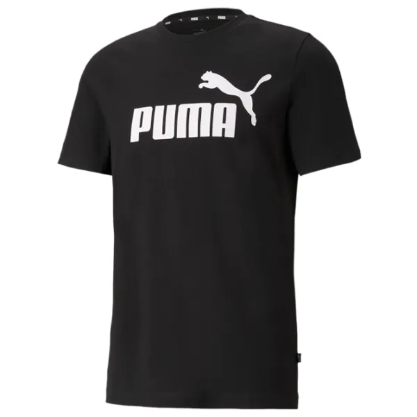 Tricou pentru bărbați Puma Ess Logo Tee 100% bumbac/ Black photo 1