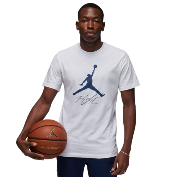 Tricou pentru bărbați Nike Jumpman Flight Hbr Tee 100% bumbac/ White photo 1