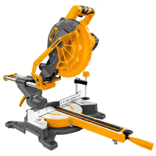 Fierăstrău pentru tăieri înclinate INGCO BM2S180017 255 mm/ Yellow photo 1