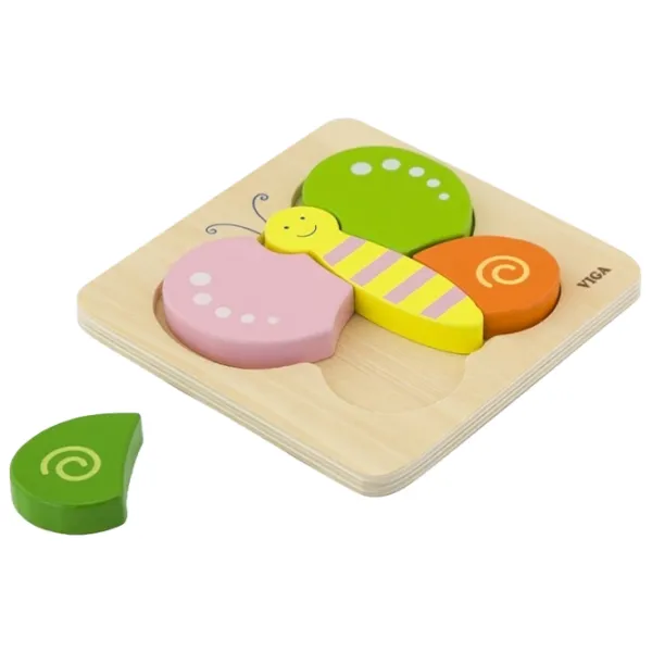 Puzzle VIGA Бабочка 1.5+/ Количество деталей: 5 photo 1