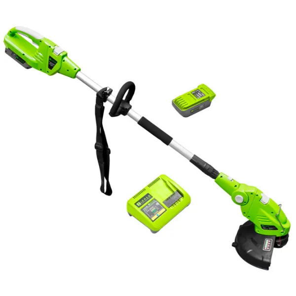 Триммер для травы Zipper ZI-MOS40V-AKKU аккумуляторный/ Зелёный photo 1