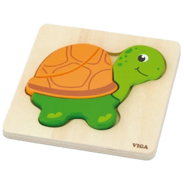 Puzzle VIGA Черепаха 1.5+/ Количество деталей: 4 photo 1