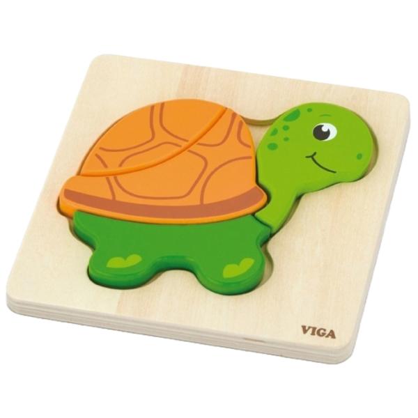 Puzzle VIGA Черепаха 1.5+/ Количество деталей: 4 photo 1
