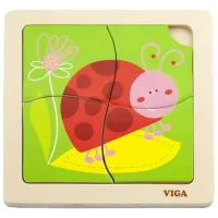 Puzzle VIGA Buburuză 1.5+/ Numărul de piese: 4
