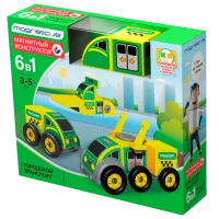 Constructor Magneticus Transportul urban Mașină/ Multicolor