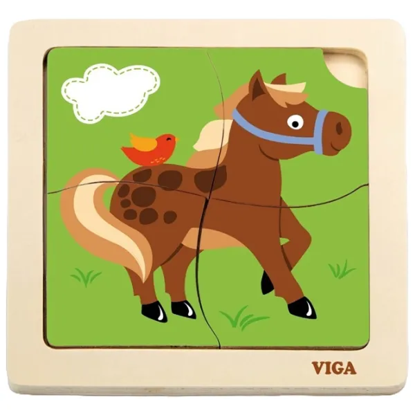 Puzzle VIGA Cal 1.5+/ Количество деталей: 4 photo 1