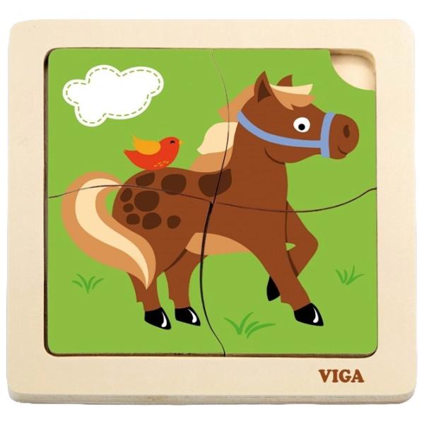 Puzzle VIGA Cal 1.5+/ Количество деталей: 4 photo 1