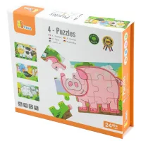 Set de puzzle-uri VIGA Ferma 2+/ Numărul de piese: 48