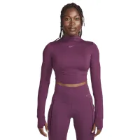 Bustieră pentru femei Nike W Nk One Luxe Df Ls Crop Ess Purple