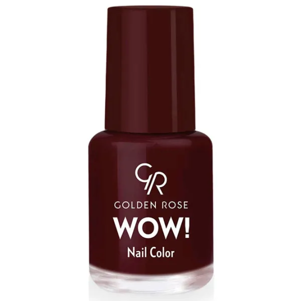 Лак для ногтей Golden Rose Wow 6 мл/ Бордо photo 1 Лак для ногтей Golden Rose Wow 6 мл/ Бордо photo 1