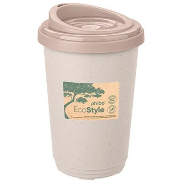 Cană termo Bytplast EcoStyle Phibo Beige 0.4l photo 1 Cană termo Bytplast EcoStyle Phibo Beige 0.4l photo 1