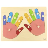 Puzzle VIGA Degetele și mânuțele 1+/ Numărul de piese: 12