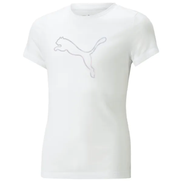 Tricou pentru fete Puma Nova Shine Tee G 122 - 128 cm / White photo 1
