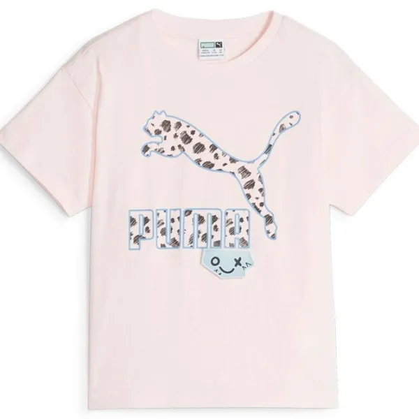 Tricou pentru fete Puma Classics Mix Mtch Tee  / Pink photo 1 Tricou pentru fete Puma Classics Mix Mtch Tee  / Pink photo 1