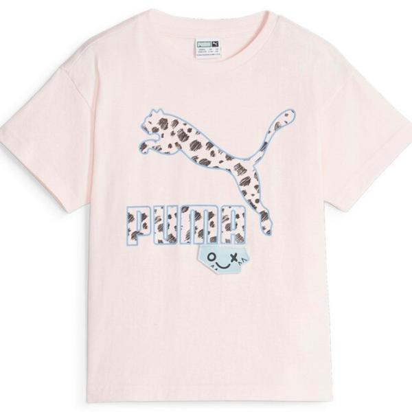 Tricou pentru fete Puma Classics Mix Mtch Tee  / Pink photo 1 Tricou pentru fete Puma Classics Mix Mtch Tee  / Pink photo 1