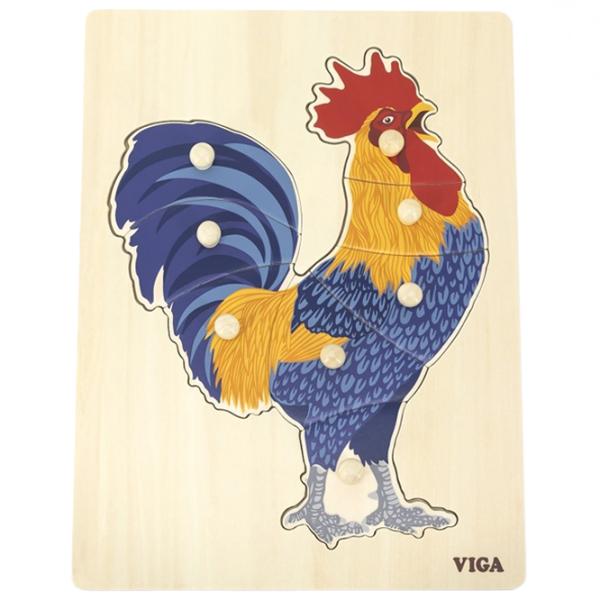 Puzzle VIGA Петух 1.5+/ Количество деталей: 8 photo 1