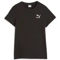 Tricou pentru fete Puma Classics Sweater Wthr Logo Tee G 170 - 176 cm / Black