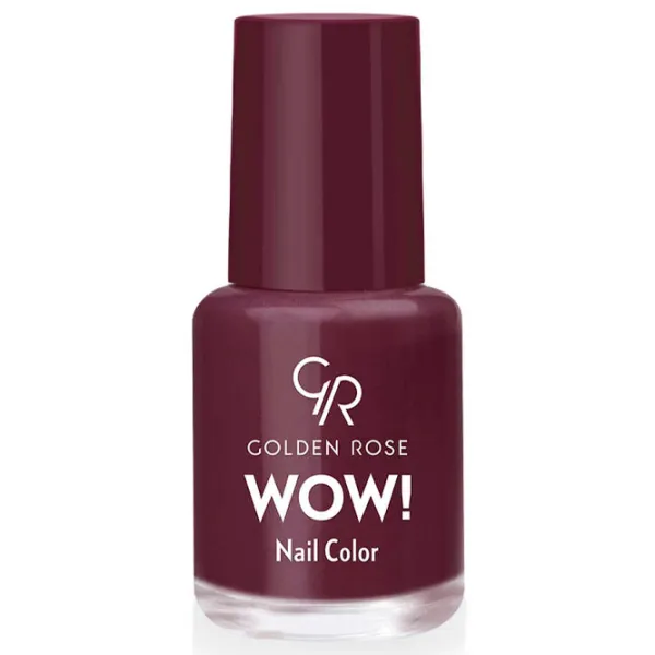 Лак для ногтей Golden Rose Wow 6 мл/ Бордо photo 1