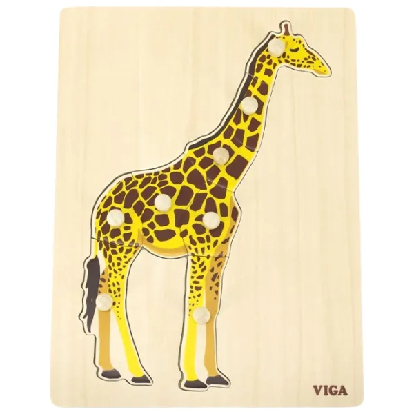 Puzzle VIGA Жираф 1.5+/ Количество деталей: 8 photo 1