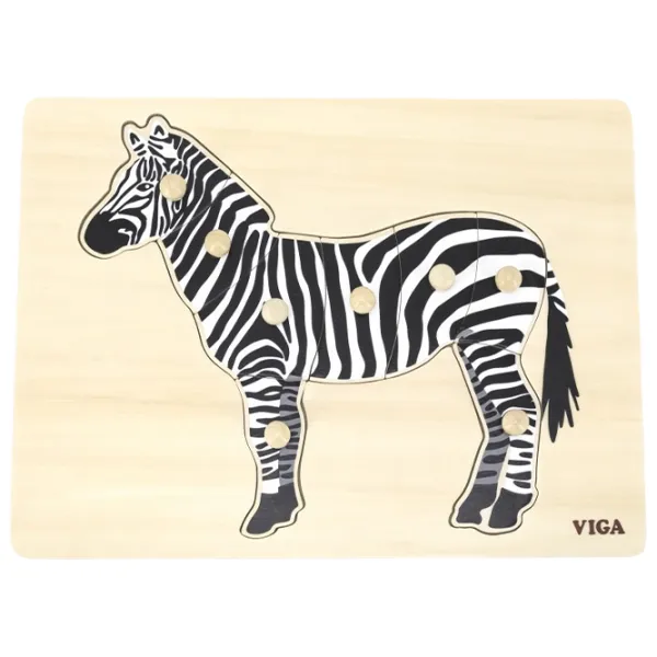 Puzzle VIGA Зебра 1.5+/ Количество деталей: 8 photo 1