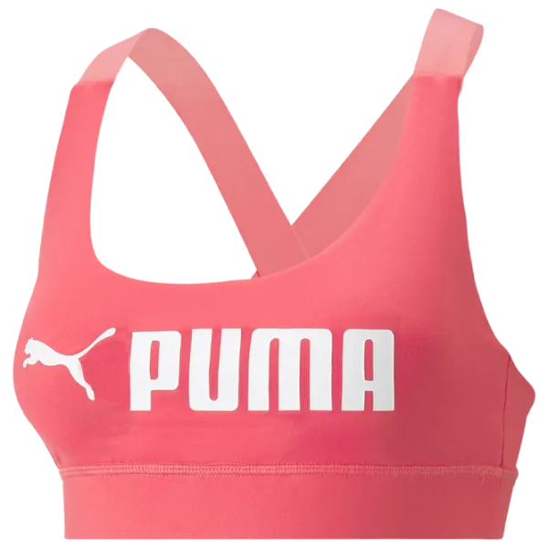 Bustieră pentru femei Puma Mid Impact Pink photo 1