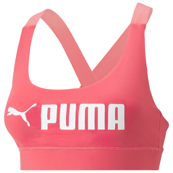Bustieră pentru femei Puma Mid Impact Pink photo 1
