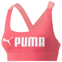 Bustieră pentru femei Puma Mid Impact Pink